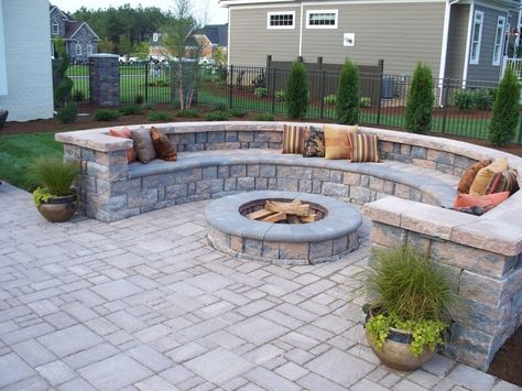 Photo of stone fireplace in a garden near Saskatoon